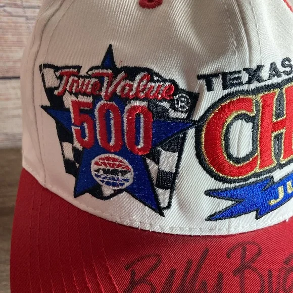 Vtg ‘98 Texas Motor Speedway Champions Cap Autographed Billy Boat Eddie Gossage